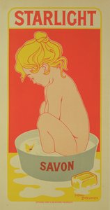 Riproduzione di un poster pubblicitario 